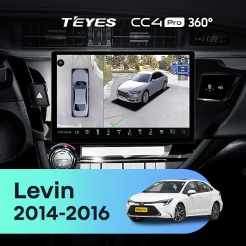 Штатная магнитола Teyes CC4 Pro 360 12/256 Toyota Levin 1 E180 (2014-2016) Тип-B (11")