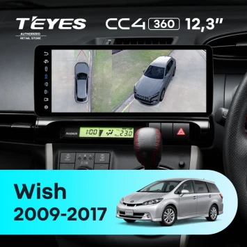 Штатная магнитола Teyes CC4 12.3" 360 6/64 Toyota Wish 2 XE20 (2009-2017)