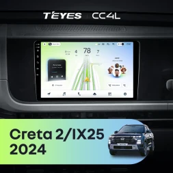 Штатная магнитола Teyes CC4L 6/64 с DTS Hyundai Creta 2 IX25 (2024-2026)