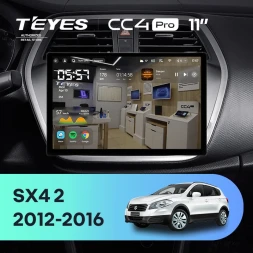 Штатная магнитола Teyes CC4 Pro 8/128 Suzuki SX4 2 (2012-2016) (11")