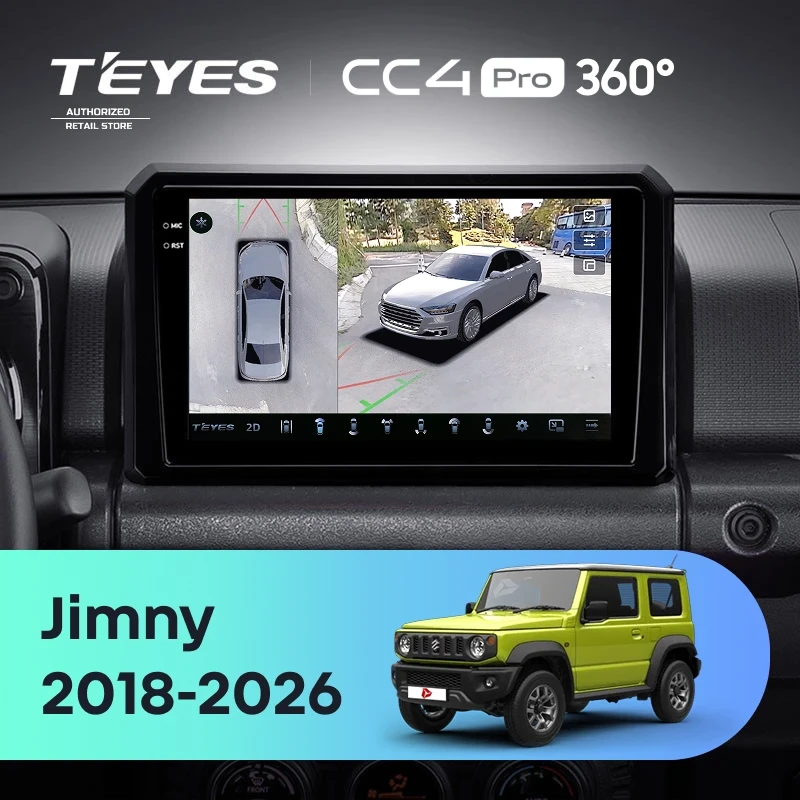 Штатная магнитола Teyes CC4 Pro 360 8/128 Suzuki Jimny JB64 (2018-2026) (11")
