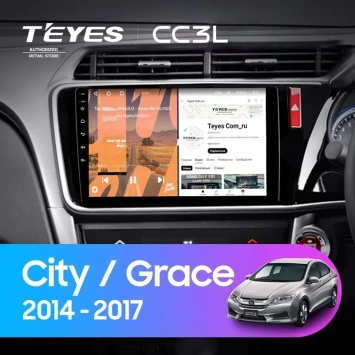 Штатная магнитола Teyes CC3L 4/32 Honda City (2014-2017) Тип-B Правый руль