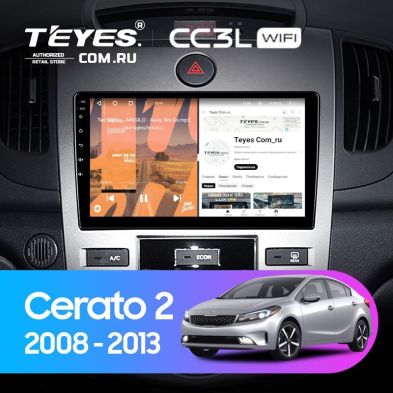 Штатная магнитола Teyes CC3L WiFi 2/32 Kia Cerato 2 TD (2008-2013) F1