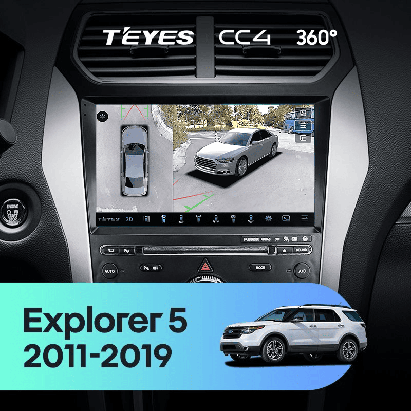Штатная магнитола Teyes CC4 360 8/128 Ford Explorer 5 (2011-2019) Тип-A