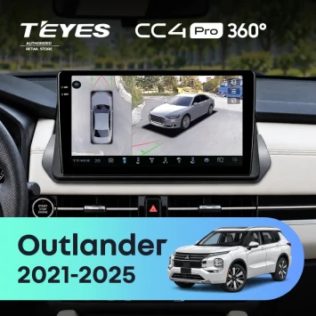 Штатная магнитола Teyes CC4 Pro 360 12/256 Mitsubishi Outlander GN0W (2021-2025) F3