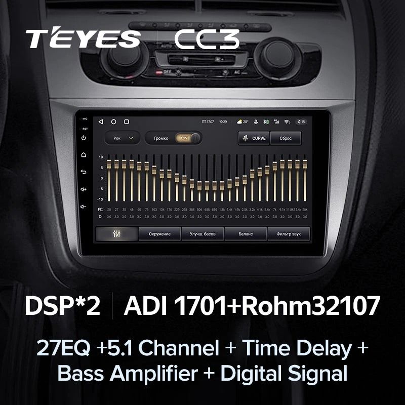 Штатная магнитола Teyes CC3 4/32 Seat Altea 5P (2004-2015)