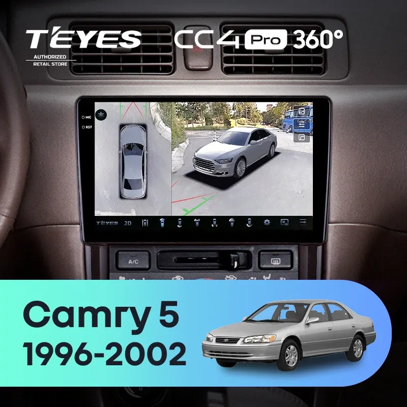 Штатная магнитола Teyes CC4 Pro 360 8/128 Toyota Camry 5 XV 20 (1996-2002)