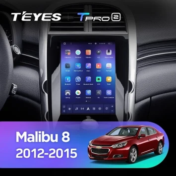 Штатная магнитола Tesla style Teyes TPRO 2 4/64 Chevrolet Malibu 8 (2012-2015) F1