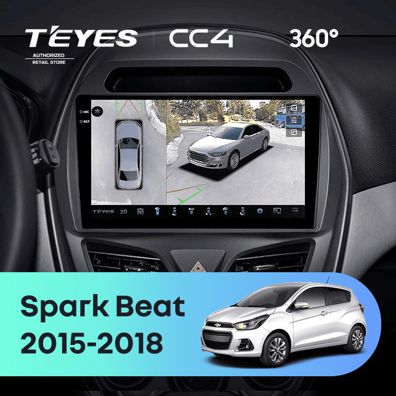 Штатная магнитола Teyes CC4 360 6/64 Chevrolet Spark Beat (2015-2018) F2