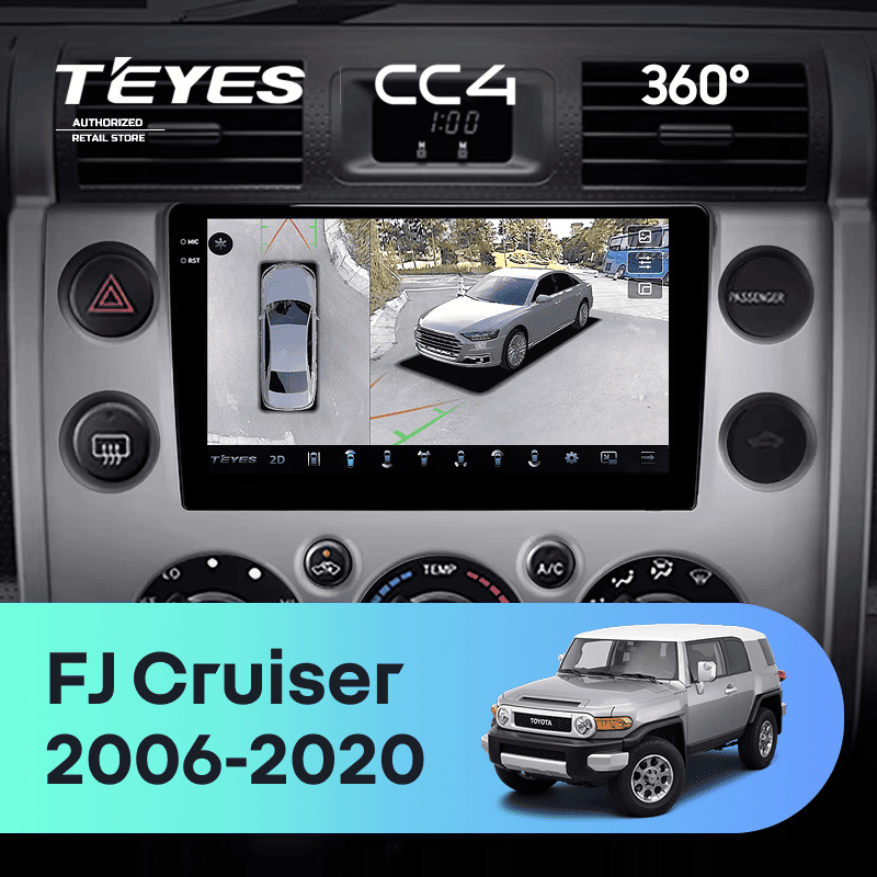 Штатная магнитола Teyes CC4 360 6/64 Toyota FJ Cruiser J15 (2006-2020) F2