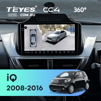 Штатная магнитола Teyes CC4 360 6/64 Toyota iQ (2008-2016)