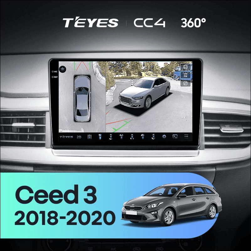 Штатная магнитола Teyes CC4 360 8/128 Kia Ceed 3 CD (2018-2020)