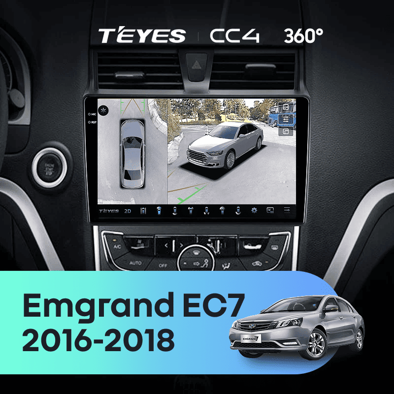 Штатная магнитола Teyes CC4 360 8/128 Geely Emgrand EC7 (2016-2018)