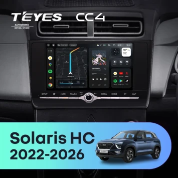 Штатная магнитола Teyes CC4 8/128 Solaris HC (2022-2026) с кнопками