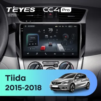 Штатная магнитола Teyes CC4 Pro 12/256 Nissan Tiida C13 (2015-2018)