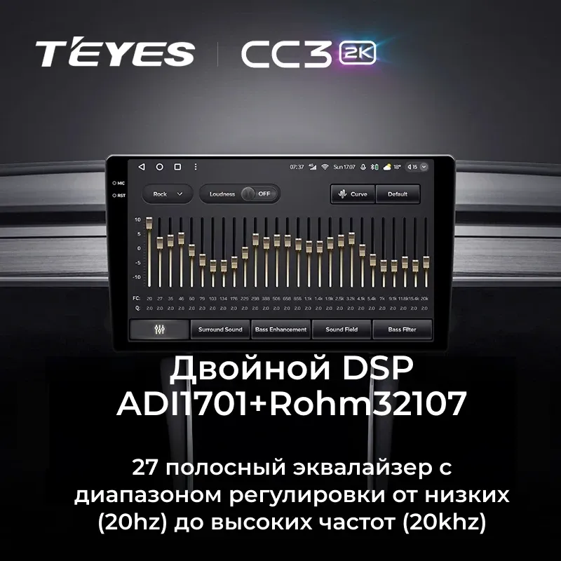 Штатная магнитола Teyes CC3 2K 4/64 Toyota Roomy (2016-2025) Правый руль