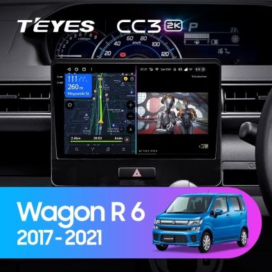 Штатная магнитола Teyes CC3 2K 360 6/128 Suzuki Wagon R VI (2017-2021)