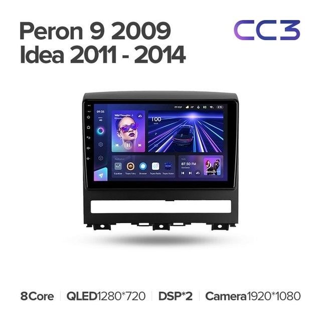 Штатная магнитола Teyes CC3L 4/32 Fiat Peron 9 2009 Idea (2011-2014)