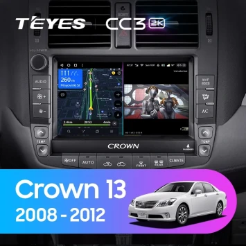 Штатная магнитола Teyes CC3 2K 6/128 Toyota Crown 13 S200 (2008-2012) Тип-B