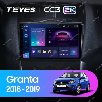 Штатная магнитола Teyes CC3 2K 4/32 Lada Granta Cross (2018-2023)