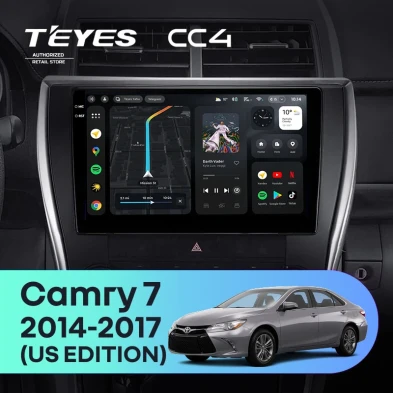 Штатная магнитола Teyes CC4 8/128 Toyota Camry 7 XV 50 55 (2014-2017) (North America) F5