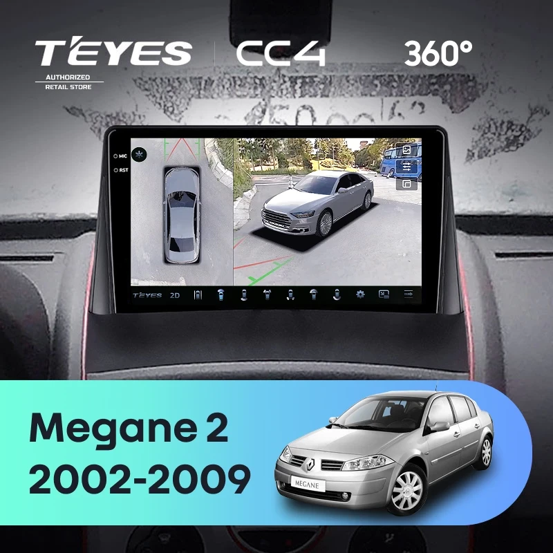 Штатная магнитола Teyes CC4 360 8/128 Renault Megane 2 (2002-2009)