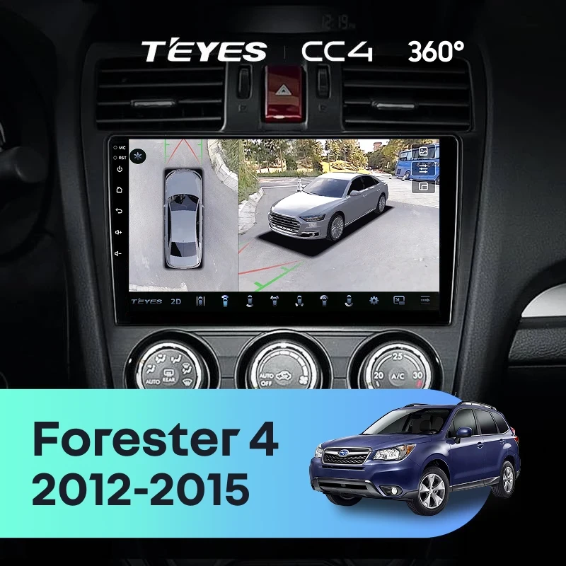 Штатная магнитола Teyes CC4 360 8/128 Subaru Forester 4 SJ (2012-2015) Тип-B