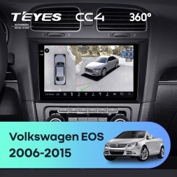 Штатная магнитола Teyes CC4 360 8/128 Volkswagen EOS (2006-2015)
