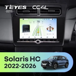 Штатная магнитола Teyes CC4L 4/64 Solaris HC (2022-2026) с кнопками