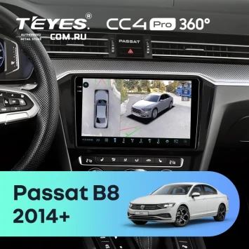Штатная магнитола Teyes CC4 Pro 360 12/256 Volkswagen Passat B8 2014+