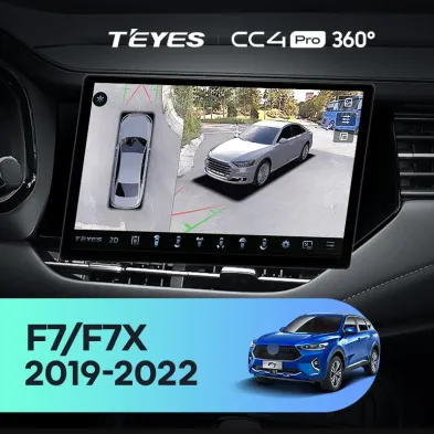 Штатная магнитола Teyes CC4 Pro 360 12/256 Haval F7 F7X (2019-2022) (13")
