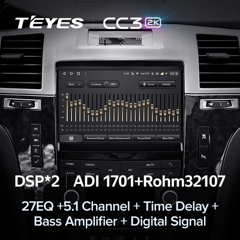 Штатная магнитола Teyes CC3 2K 6/128 Cadillac Escalade 3 (GMT900) (2006-2014)