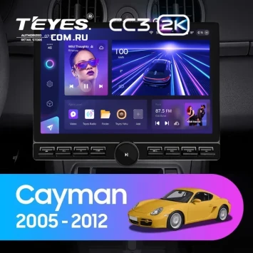 Штатная магнитола Teyes CC3 2K 6/128 Porsche Cayman 987 (2005-2012) (13" с кнопками)