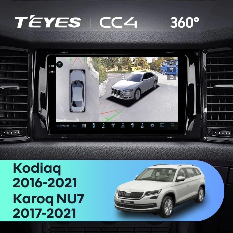 Штатная магнитола Teyes CC4 360 6/64 Skoda Karoq (2017-2021) Тип-A