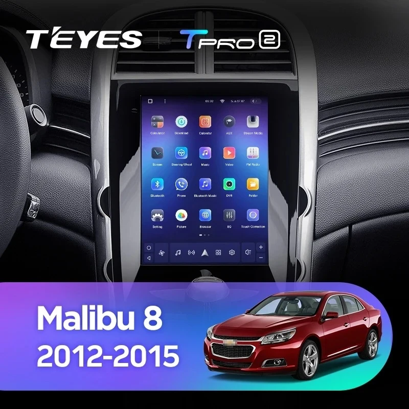 Штатная магнитола Tesla style Teyes TPRO 2 3/32 Chevrolet Malibu 8 (2012-2015) F1