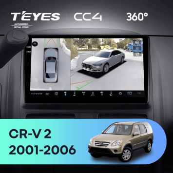 Штатная магнитола Teyes CC4 360 8/128 Honda CR-V 2 (2001-2006)