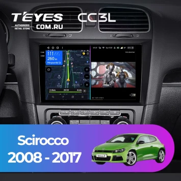 Штатная магнитола Teyes CC3L 4/32 Volkswagen Scirocco (2008-2017)