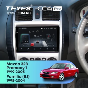 Штатная магнитола Teyes CC4 Pro 8/128 Mazda Familia (BJ) (1998-2004) F2