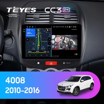 Штатная магнитола Teyes CC3 2K 4/64 Peugeot 4008 (2010-2016) F1 Тип-B