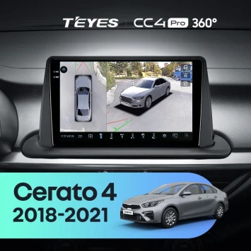 Штатная магнитола Teyes CC4 Pro 360 8/128 Kia Cerato 4 (2018-2021)