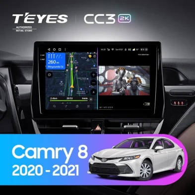 Штатная магнитола Teyes CC3 2K 4/64 Toyota Camry 8 XV 70 (2020-2021)
