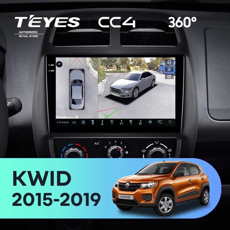 Штатная магнитола Teyes CC4 360 6/64 Renault KWID (2015-2019)