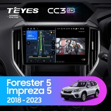 Штатная магнитола Teyes CC3 2K 6/128 Subaru Forester 5 (2018-2023)