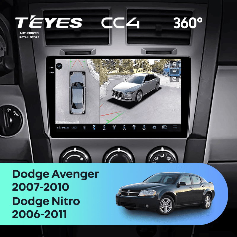 Штатная магнитола Teyes CC4 360 8/128 Dodge Nitro (2006-2011)