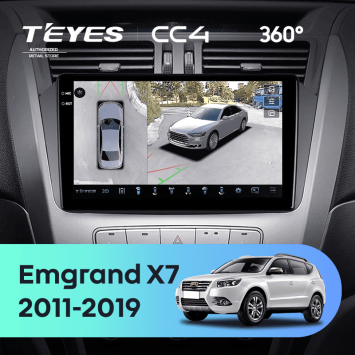 Штатная магнитола Teyes CC4 360 8/128 Geely Emgrand X7 1 GX7 EX7 (2011-2019)