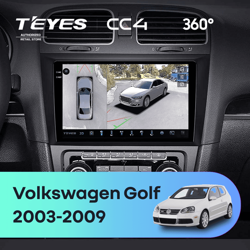 Штатная магнитола Teyes CC4 360 8/128 Volkswagen Golf (2003-2009)