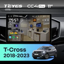 Штатная магнитола Teyes CC4 Pro 12/256 Volkswagen T-Cross (2018-2023) (11")