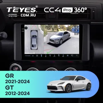 Штатная магнитола Teyes CC4 Pro 360 8/128 Toyota GR 86 ZN8 GT 86 ZN6 (2012-2024)