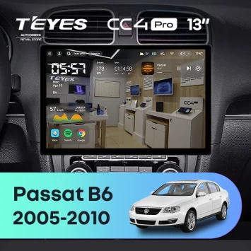 Штатная магнитола Teyes CC4 Pro 12/256 Volkswagen Passat B6 (2005-2010) (13")
