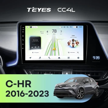 Штатная магнитола Teyes CC4L 6/64 с DTS Toyota C-HR 1 (2016-2023) F2